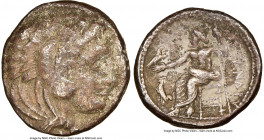 MACEDONIAN KINGDOM. Alexander III the Great (336-323 BC). AR tetradrachm (26mm, 9h). NGC Fine. Lifetime issue of 'Amphipolis', ca. 325-323 BC. Head of...