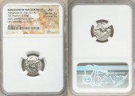 MACEDONIAN KINGDOM. Alexander III the Great (336-323 BC). AR drachm (16mm, 4.30 gm, 8h). NGC AU 5/5 - 5/5. Early posthumous issue of Lampsacus, ca. 31...