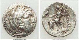 MACEDONIAN KINGDOM. Alexander III the Great (336-323 BC). AR drachm (18mm, 4.32 gm, 1h). About XF. Posthumous issue of Teos, ca. 310-301 BC. Head of H...
