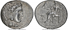 MACEDONIAN KINGDOM. Philip III Arrhidaeus (323-317 BC). AR tetradrachm (29mm, 16.85 gm, 12h). NGC XF 4/5 - 2/5. 'Aradus', ca. 323-316 BC. Head of Hera...