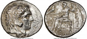 MACEDONIAN KINGDOM. Philip III Arrhidaeus (323-317 BC). AR tetradrachm (28mm, 6h). NGC VF, brushed. Lifetime issue of Babylon, ca. 323-317 BC. Head of...