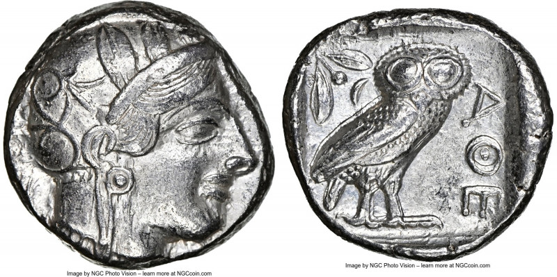 ATTICA. Athens. Ca. 440-404 BC. AR tetradrachm (23mm, 17.18 gm, 10h). NGC Choice...