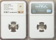 LYCIAN LEAGUE. Limyra. Ca. 167-81 BC. AR drachm (15mm, 11h). NGC XF. Series 1. Laureate head of Apollo right, hair falling in two ringlets / ΛΥΚΙΩΝ, c...