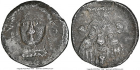 CILICIA. Uncertain mint. Ca. 4th century BC. AR obol (9mm, 10h). NGC Choice VF. Female head (Arethusa?) facing, turned slightly left, wearing pearl ne...
