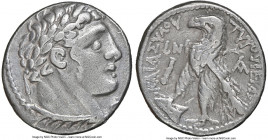 PHOENICIA. Tyre. Ca. 126/5 BC-AD 65/6. AR half-shekel (20mm, 6.82 gm, 12h). NGC VF 5/5 - 4/5. Dated Civic Year 50 (77/6 BC). Laureate head of Melqart ...