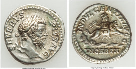 Septimius Severus (AD 193-211). AR denarius (18mm, 3.44 gm, 6h). Choice VF, tooled. Rome, AD 202-210. SEVERVS-PIVS AVG, laureate head of Septimius Sev...