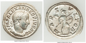 Severus Alexander (AD 222-235). AR denarius (20mm, 2.15 gm, 5h). VF. Rome, AD 231-235. IMP ALEXANDER PIVS AVG, laureate, draped and cuirassed bust of ...