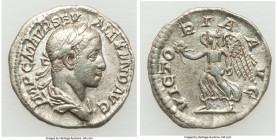 Severus Alexander (AD 222-235). AR denarius (18mm, 2.30 gm, 12h). VF. Rome, AD 225. IMP C M AVR SEV ALEXAND AVG, laureate and draped bust of Severus A...