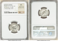Gordian III (AD 238-244). AR denarius (20mm, 2.69 gm, 8h). NGC MS 5/5 - 4/5. Rome, summer AD 241. IMP GORDIANVS PIVS FEL AVG, laureate, draped and cui...