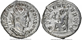 Philip I (AD 244-249). AR antoninianus (23mm, 4.08 gm, 7h). NGC MS 4/5 - 4/5. Rome, AD 244-247. IMP M IVL PHILIPPVS AVG, radiate, draped and cuirassed...