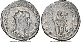 Trebonianus Gallus (AD 251-253). AR antoninianus (21mm, 3.94 gm, 7h). NGC Choice AU 4/5 - 4/5. Rome. IMP CAE C VIB TREB GALLVS AVG, radiate, draped an...