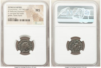 Constantine I the Great (AD 307-337). BI follis or reduced nummus (19mm, 1h). NGC MS. Trier, 2nd officina, AD 316. CONSTANTINVS PF AVG, laureate, cuir...