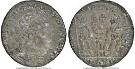 Constantine II, as Caesar (AD 337-340). AE3 or BI nummus (17mm, 11h). NGC MS. Antioch, 9th officina, AD 330-333 and 335. CONSTANTINVS IVN NOB C, laure...