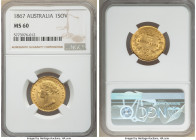 Victoria gold Sovereign 1867-SYDNEY MS60 NGC, Sydney mint, KM4, Fr-10.

HID09801242017

© 2020 Heritage Auctions | All Rights Reserved