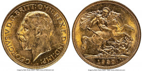 George V gold Sovereign 1930-P MS63 NGC, Perth mint, KM32. AGW 0.2355 oz. 

HID09801242017

© 2020 Heritage Auctions | All Rights Reserved