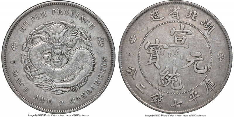 Hupeh. Hsüan-t'ung Dollar ND (1909-1911) VF Details (Chopmarked) NGC, Ching mint...