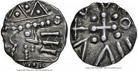 Early Anglo-Saxon. Continental Issue Sceat ND (690-715) AU58 NGC, Series D, Type 2c, S-792. 0.82gm. 

HID09801242017

© 2020 Heritage Auctions | A...