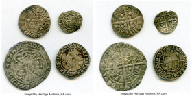 4-Piece Lot of Uncertified Assorted Pence, 1) Richard II 1/2 Penny ND (1377-1399) - VF (bent), London mint, S-1699. 13.5mm. 0.53gm 2) Edward II Penny ...