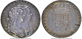 William & Mary 1/2 Crown 1689 AU53 NGC, KM472.1, S-3434. First bust and first crowned shield, Pearls, Caul & Interior frosted type. 

HID09801242017...