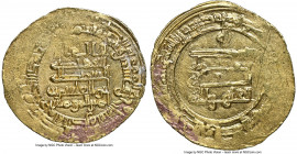 Abbasid. al-Qahir (AH 320-322 / AD 932-934) gold Dinar AH 321 (AD 933/934) UNC Details (Scratches, Cleaned) NGC, Mah al-Basra mint, A-250.2, Bernardi-...