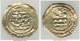 Ghaznavid. 'Izz al-Dawla Abu Mansur 'Abd al-Rashid (AH 440-443 / AD 1049-1052) gold Dinar AH 443? (AD 1051/1052) VF (Polished), Mint obscured, A-1629....