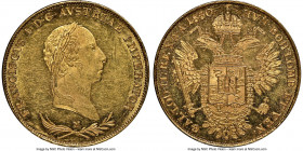 Lombardy-Venetia. Franz I gold Sovrano 1830/20-M MS61 NGC, Milan mint, KM-C11.1, Fr-741c. Semi-Prooflike fields. 

HID09801242017

© 2020 Heritage...
