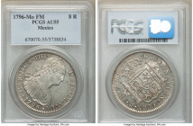 Charles IV 8 Reales 1796 Mo-FM AU55 PCGS, Mexico City mint, KM109. 

HID09801242017

© 2020 Heritage Auctions | All Rights Reserved