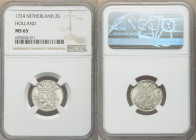 Holland. Provincial 2 Stuivers 1724 MS65 NGC, KM48. 

HID09801242017

© 2020 Heritage Auctions | All Rights Reserved