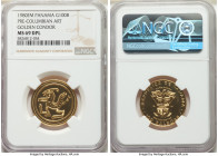 Republic gold 100 Balboas 1980-FM MS69 Deep Prooflike NGC, Franklin mint, KM66. Mintage: 209. Pre-Columbian Art - Golden Condor. 

HID09801242017
...