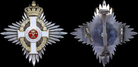 GREECE: Royal Order of George I (1915). Grand Commander Star. Manufacturer: Kelaidis. Minor faults on back. About Extremely Fine.