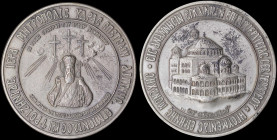 GREECE: Silver medal (0,925) commemorating the inauguration of the church of St Nektarios in Aegina (21.5.1994) by the Blessed Metropolitan of Hydra, ...
