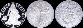 AUSTRIA: Lot of 100 Schilling (1993) in silver (0,900) & 2x 500 Schilling (1994) in silver (0,925). (KM 3009+3017+3024). Proof and Uncirculated.