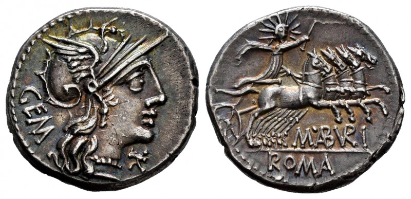 Aburius. Denarius. 132 BC. Rome. (Rsc-6). (Ffc-88). (Craw-250/1). (Cal-60). Anv....