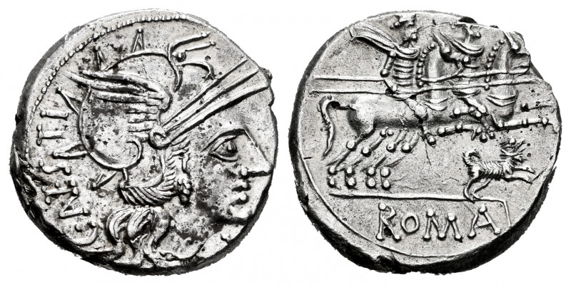 Antestius. Caius Antestius. Denarius. 146 BC. Auxiliary mint of Rome. (Ffc-147)....