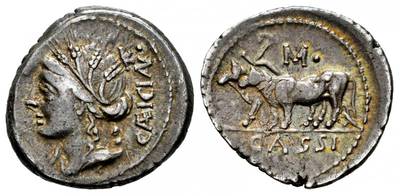 Cassius. L. Cassius Caecianus. Denarius. 102 BC. Rome. (Ffc-555). (Craw-321/1). ...