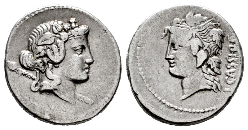 Cassius. L. Cassius Q.f. Longinus. Denarius. 78 BC. Rome. (Rsc-6). (Ffc-556). (C...