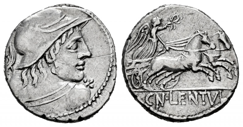 Cornelius. Cn Cornelius Lentulus Marcellinus. Denarius. 88 BC. Rome. (Rsc-50). (...