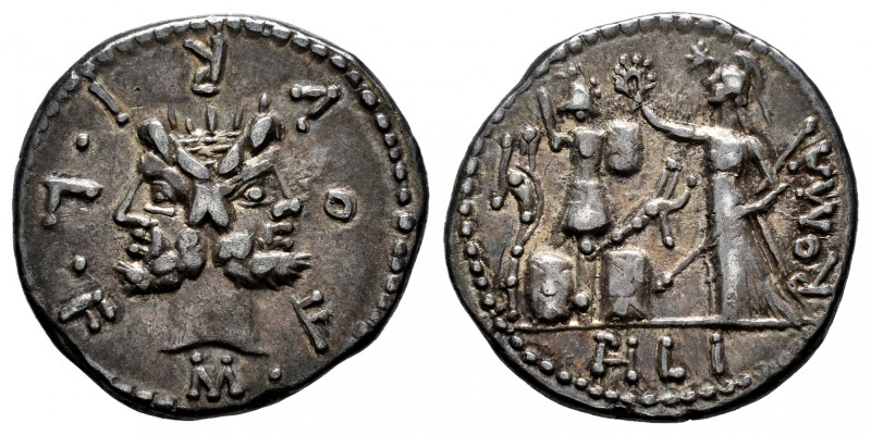 Furius. M. Furius L.f. Philus. Denarius. 119 BC. Central Italy. (Rsc-18). (Ffc-7...