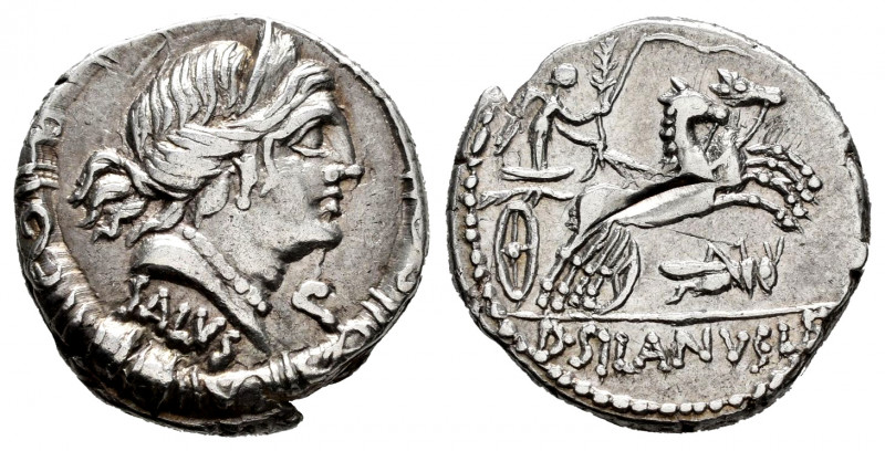 Junius. D. Junius Silanus L.f. Denarius. 91 BC. Rome. (Rsc-17). (Ffc-786). (Craw...