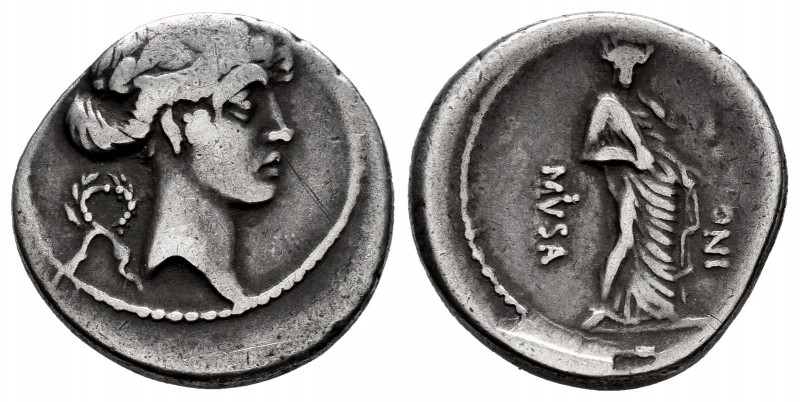 Pomponius. Q. Pomponius Rufus. Denarius. 66 BC. Rome. (Rsc-15). (Ffc-1040). (Cra...