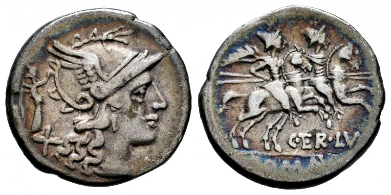 Terentius. C. Terentius Lucanus. Denarius. 147 BC. Rome. (Ffc-1140). (Craw-217/1...