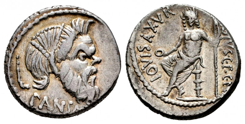 Vibius. C. Vibius C.f.C.n. Pansa. Denarius. 48 BC. Rome. (Ffc-1221). (Craw-449/1...