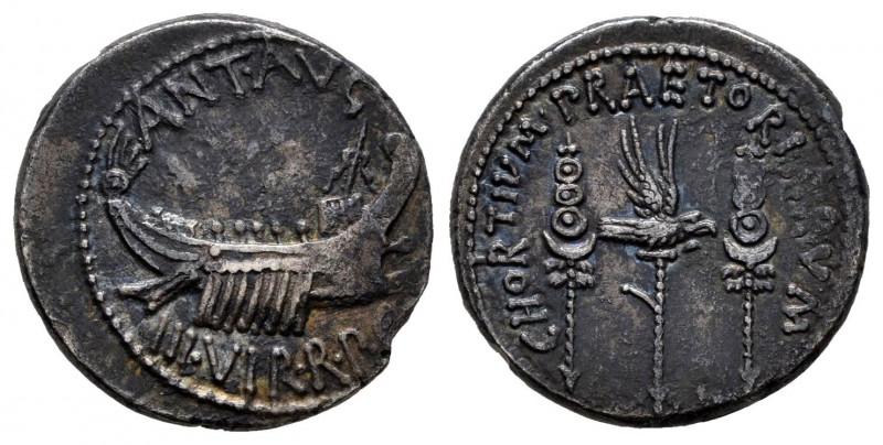 Mark Antony. Denarius. 32-31 BC. Uncertain mint. (Ffc-10). (Craw-544/8). (Cal-17...