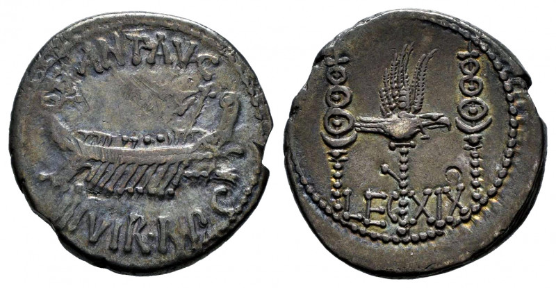 Mark Antony. Denarius. 32-31 BC. Mint moving. (Ffc-58). (Craw-544/35). (Cal-206)...