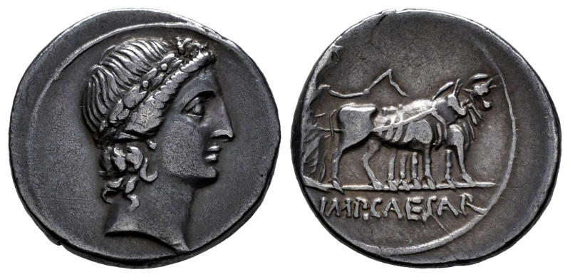 Augustus. Denarius. 29-27 BC. Brandisium and Rome. (Rsc-117). (Ffc-92). (Ric-272...