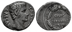 Augustus. Denarius. 19 BC. Colonia Patricia (Córdoba). (Rsc-208). (Ffc-157). (Ric-77a). (Cal-760). Anv.: CAESAR AVGVSTVS bare head of Augustus right. ...