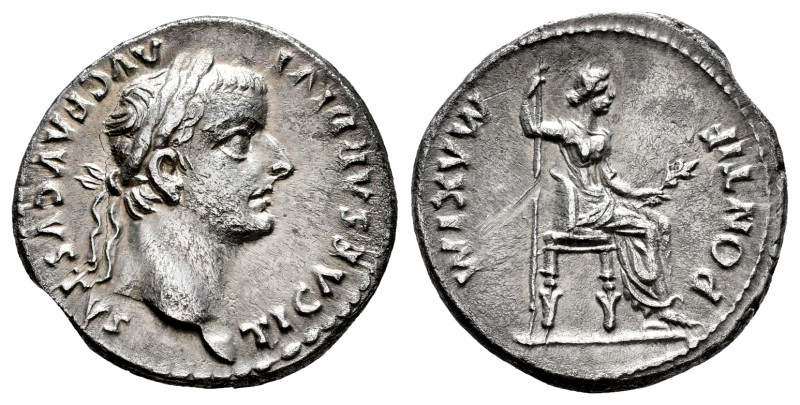 Tiberius. Denarius. 14-37 AD. Lugdunum. (Spink-1763). (Ric-26). (Rsc-16b). Anv.:...