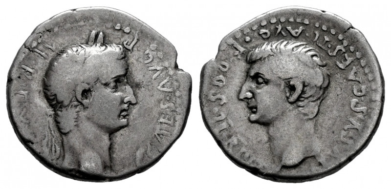 Tiberius, with Drusus as Caesar. Drachm. 33-34 AD. Caesarea (Cappadocia). (Rsc-2...