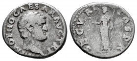 Otho. Denarius. 69 AD. Rome. (Ric-8). (Rsc-17). Anv.: IMP M OTHO CAESAR AVG TR P, bare head to right. Rev.: SECVRITAS P R, Securitas standing facing, ...