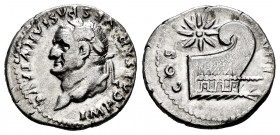 Vespasian. Denarius. 77-80 AD. Rome. (Ric-942). (Rsc-137). Anv.: IMP CAESAR VESPASIANVS AVG, laureate head left. Rev.: IMP CAESAR VESPASIANVS AVG, lau...